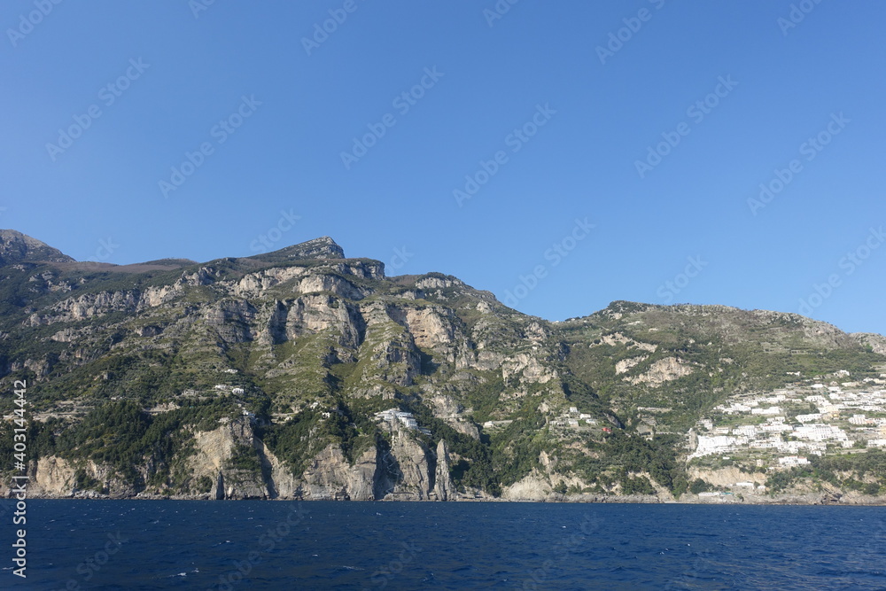 Naklejka premium Landscape photo taken at Positano Beach, Italy