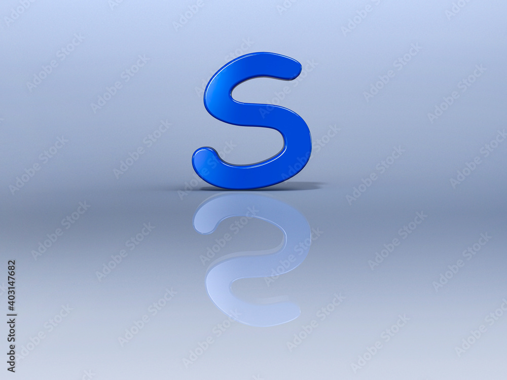Artistic letter using a computer Artistic letter using a computer