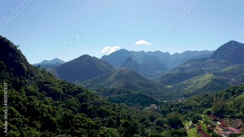 Wallpaper Mural Low aerial reveal of the Imperial City, Petrópolis, Rio de Janeiro, Brazil. Torontodigital.ca