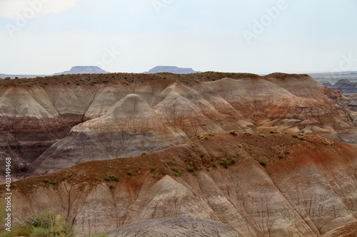 Painted Desert peaks in Arizona