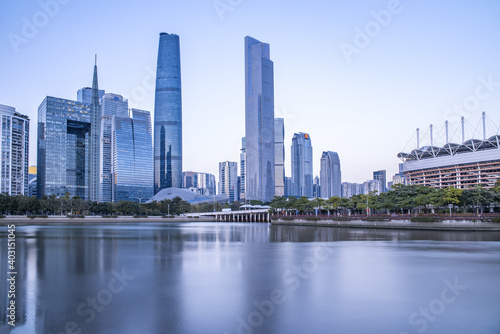 China Guangzhou City Architecture Scenery