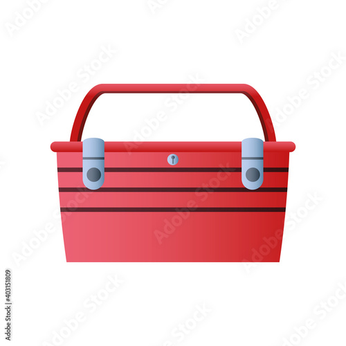 home remodeling toolbox equipment icon design vector