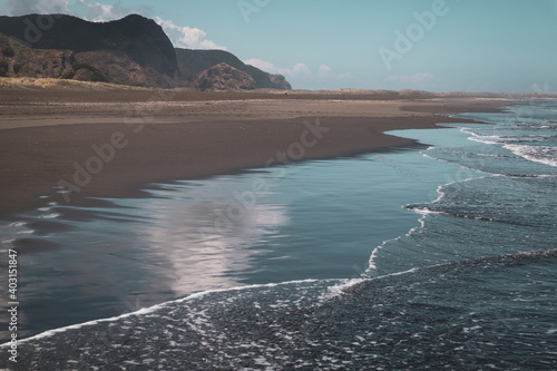 the view of the beach
