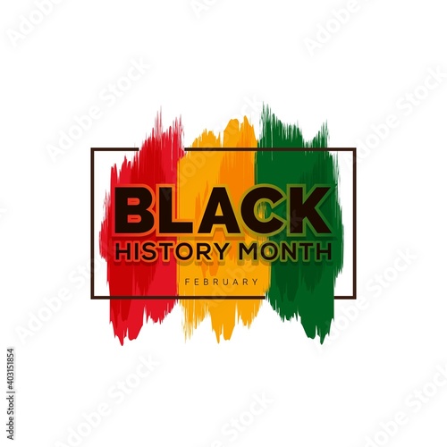 Black history month African American history celebration vector illustration