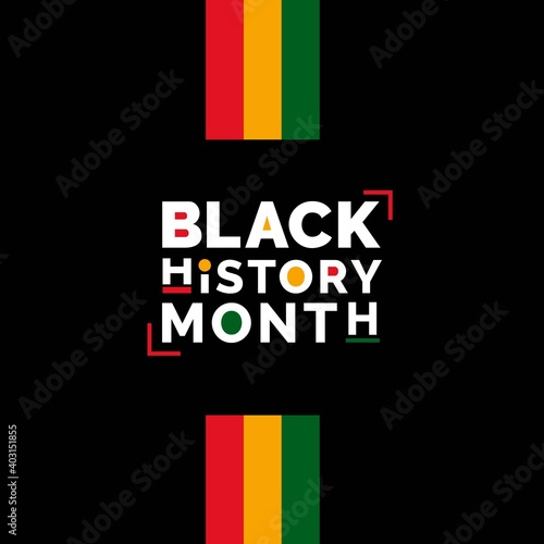 Black history month African American history celebration vector illustration