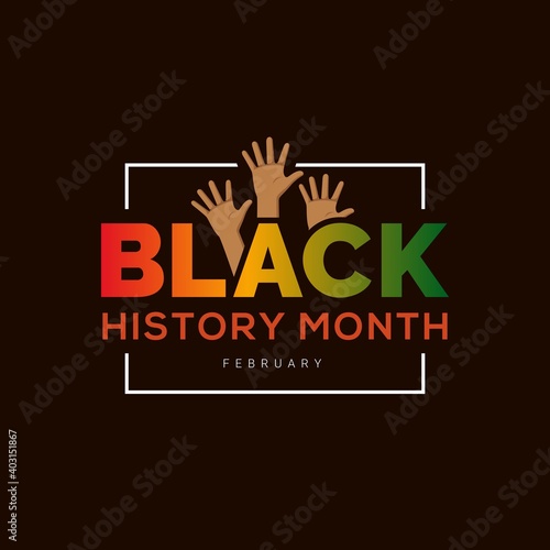 Black history month African American history celebration vector illustration