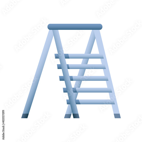 home remodeling tool ladder icon design vector