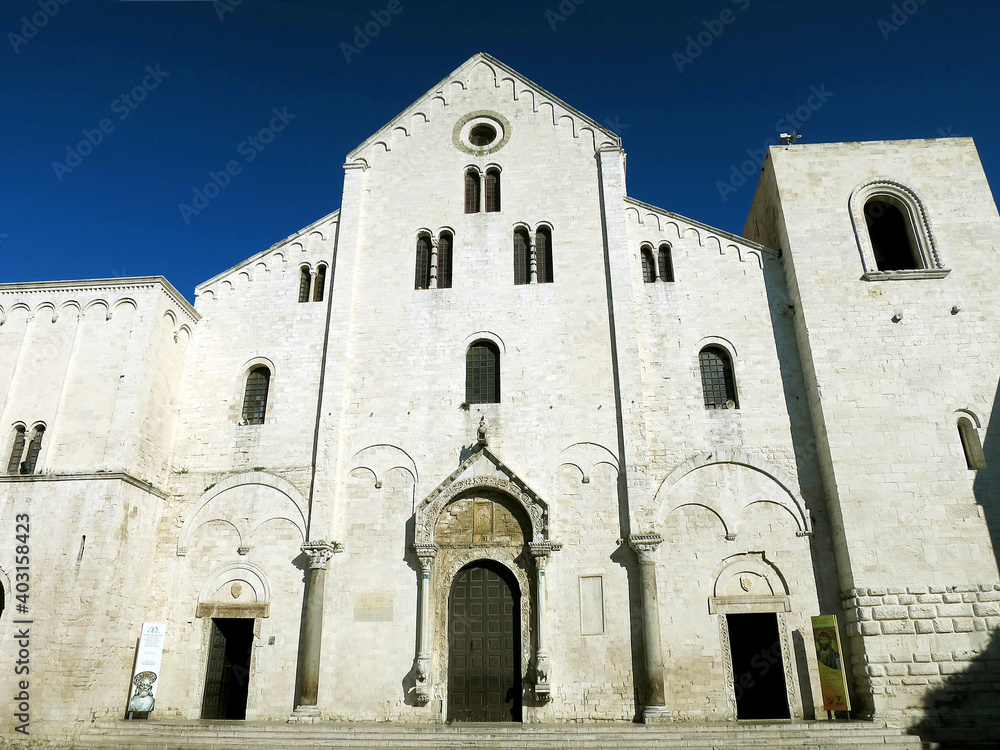 Fototapeta premium The Saint Nicholas Basilica in Bari, ITALY, where most of the relics of St. Nicholas are kept today