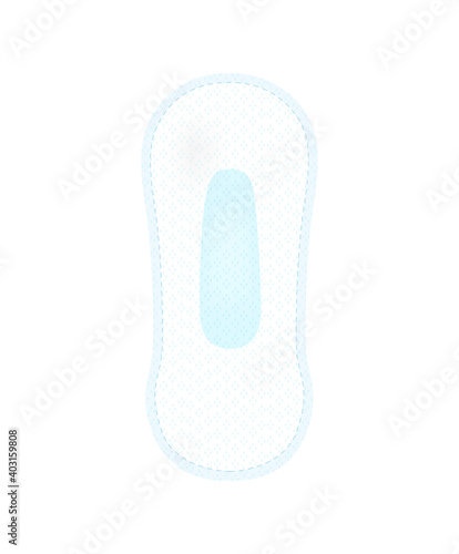 Pantyliner Pad Realistic Composition