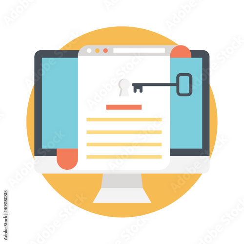 Vector illustration of keywording 