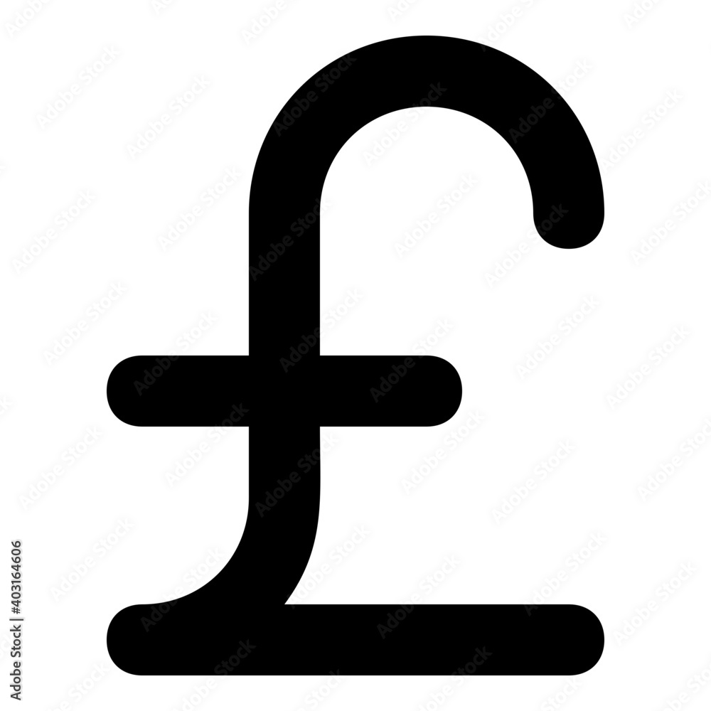 Pound Line Vector Icon Pound Line Vector Icon