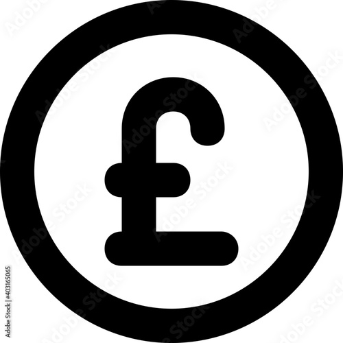 Pound Line Vector Icon