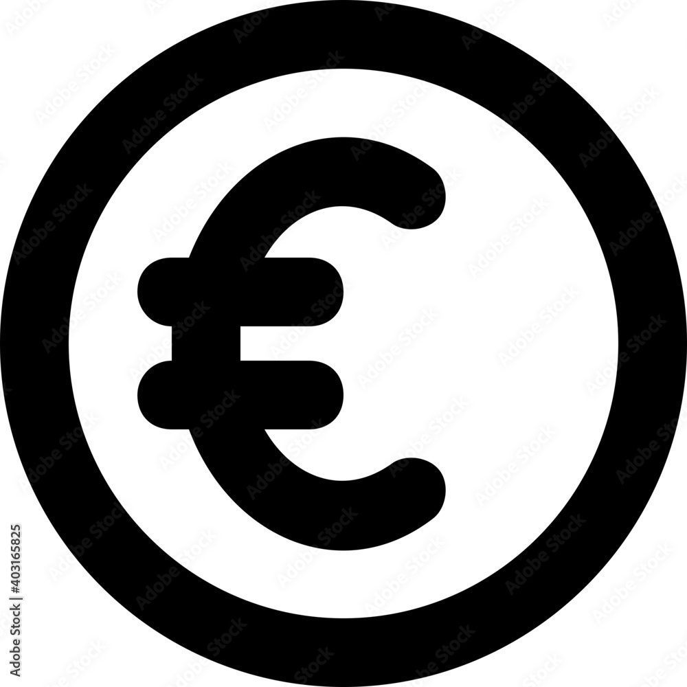 Obraz premium Euro Line Vector Icon