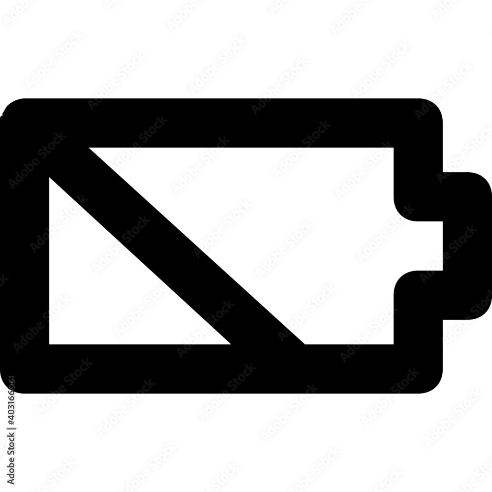 Battery Vector Line Icon Battery Vector Line Icon