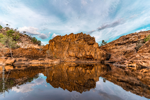 Upper rock pool at Edith Falls. Katherine  Northern Territory.