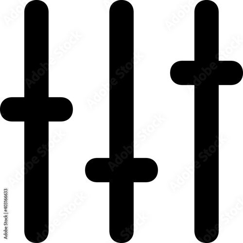 Equalizer Vector Line Icon