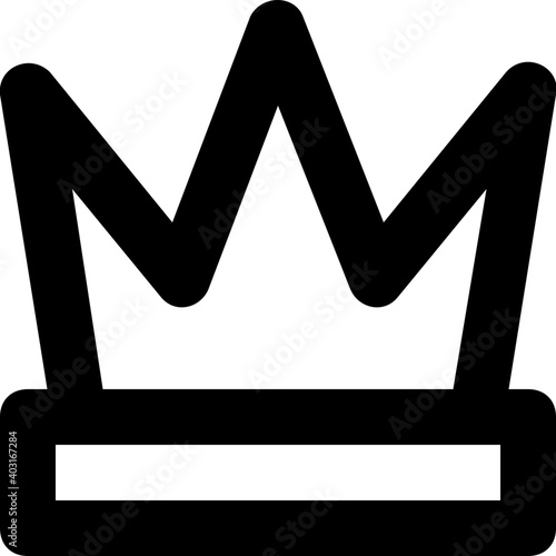 Crown Vector Line Icon