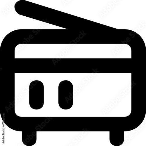 Radio Vector Line Icon
