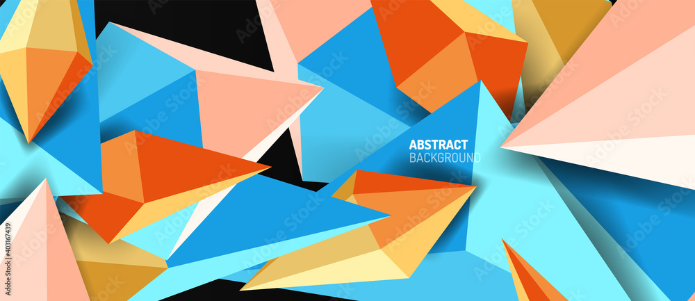3d low poly abstract shape background vector illustration 3d low poly abstract shape background vector illustration
