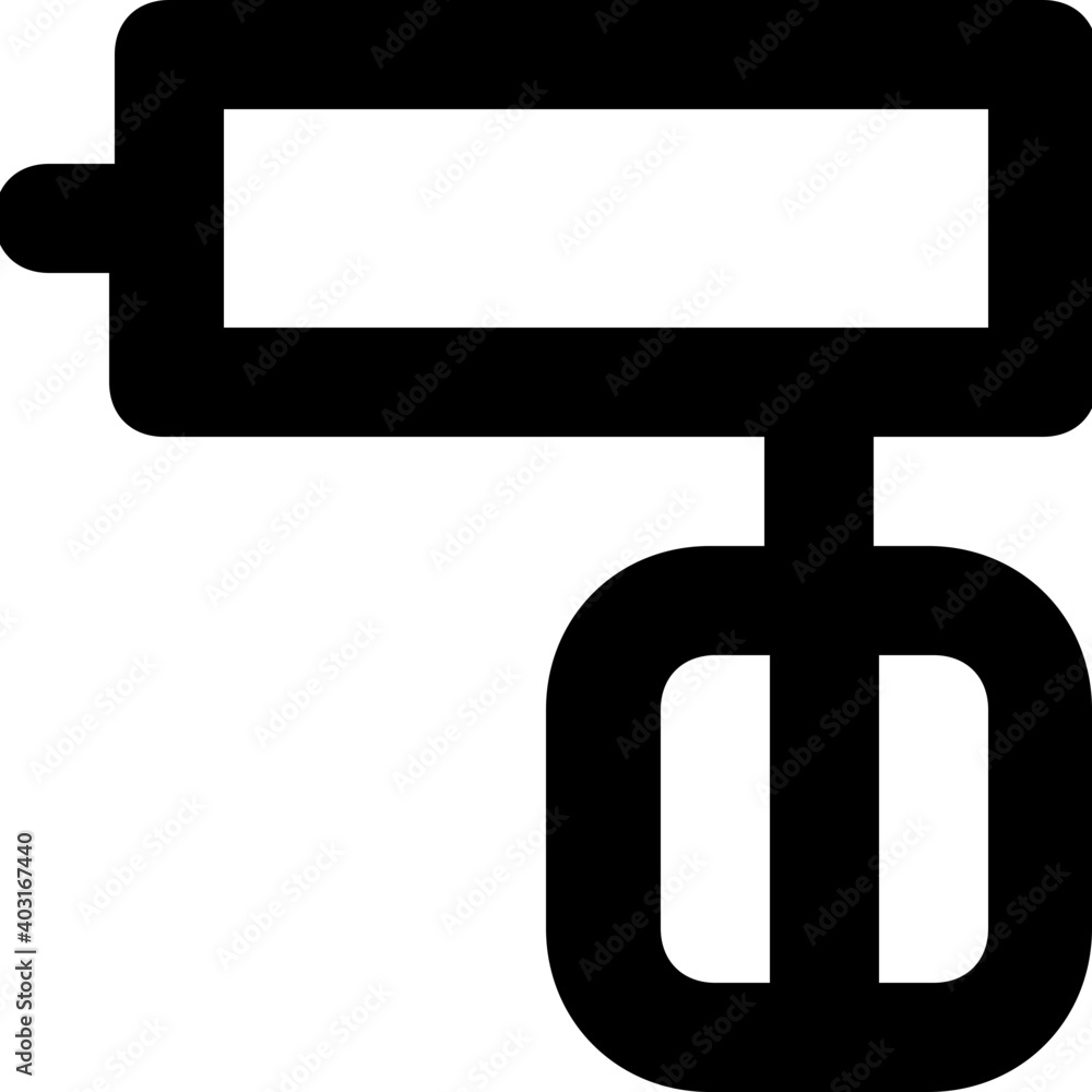 Fototapeta premium Egg Beater Vector Line Icon