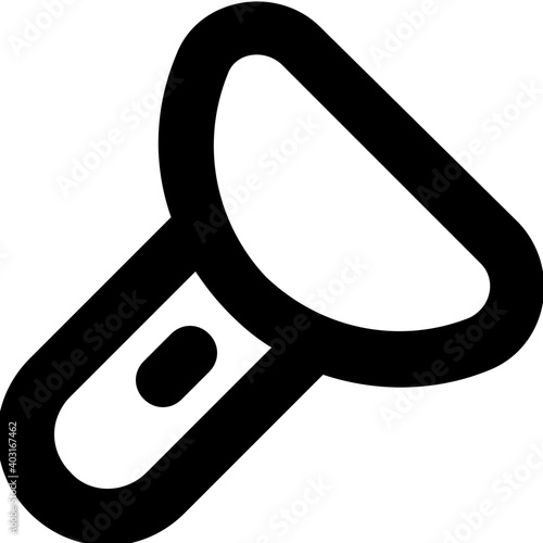 Torch Vector Line Icon