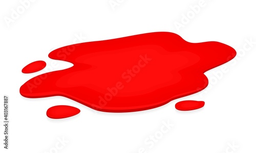 Blood fluid. Blood on the floor. Illustration vector