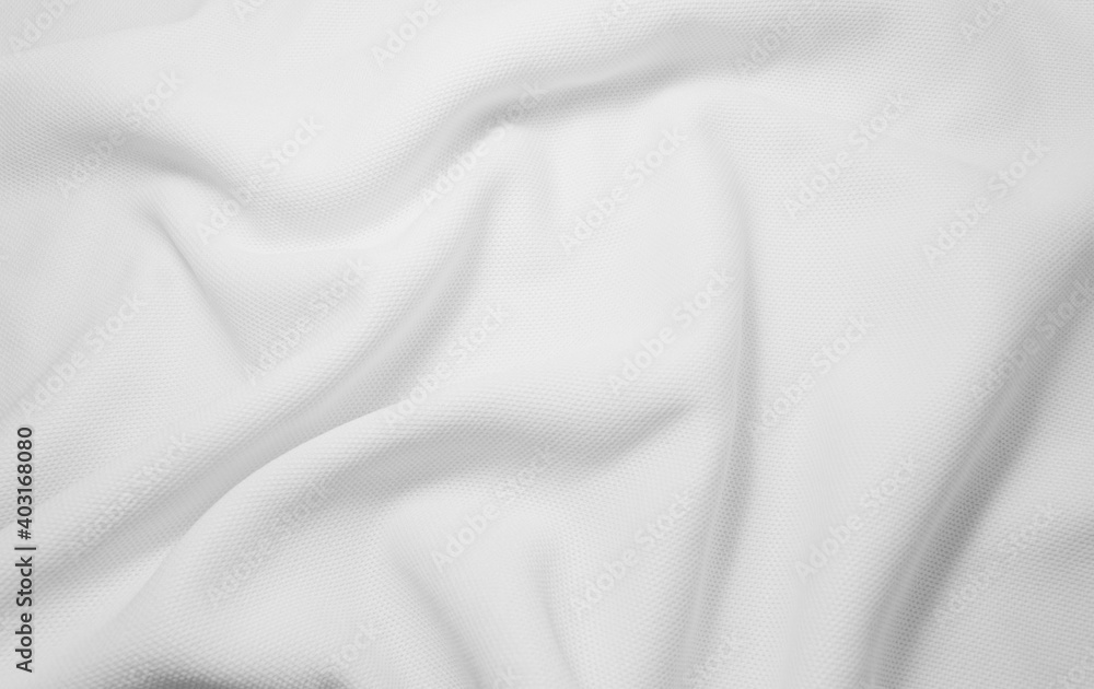 Obraz premium White wavy cloth mesh background