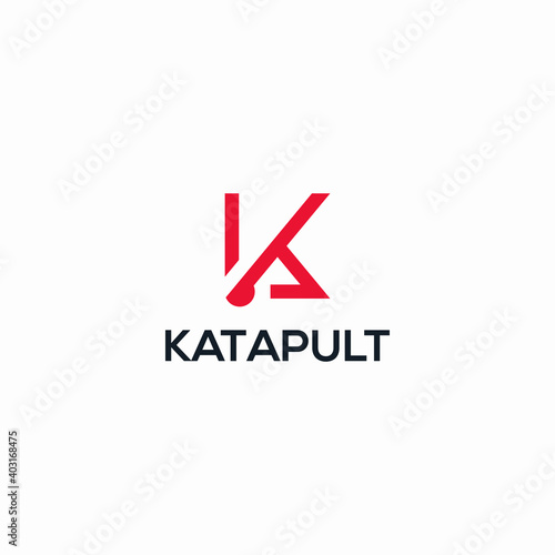 Katapult logo letter K illustration