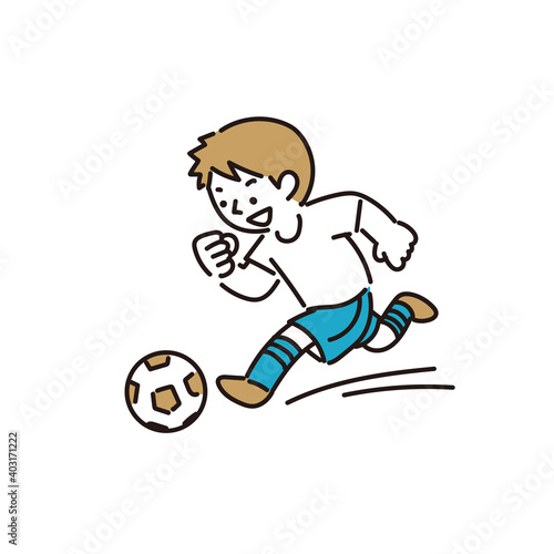 サッカーが上手な男の子