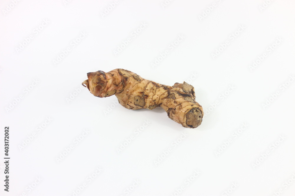 garlic, lime and ginger in white background garlic, lime and ginger in white background