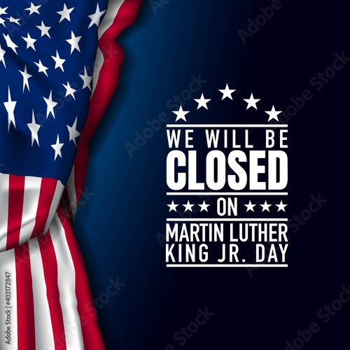 Martin Luther King Jr. Day Background. Vector Illustration.