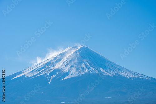 Fotografie, Obraz Close up view of Mount Fuji in Yamanachi, Japan