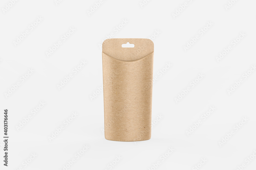 Retail pillow shaped gift box isolated on white background. 3d illustration Retail pillow shaped gift box isolated on white background. 3d illustration
