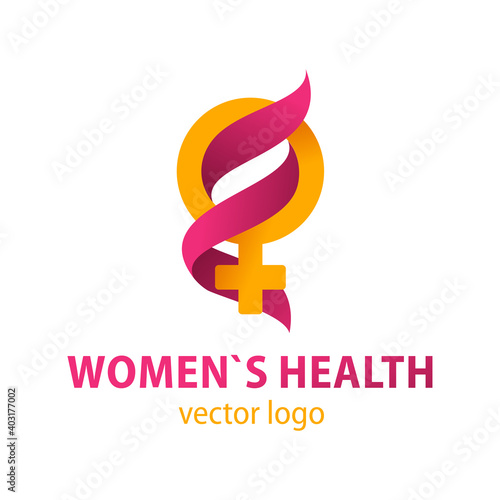 Woman health logo template