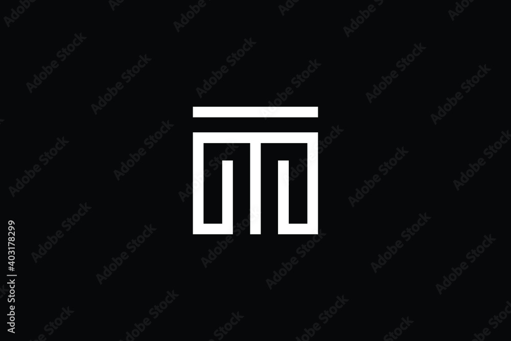TM logo letter design on luxury background. MT logo monogram initials letter concept. TM icon logo design. MT elegant and Professional letter icon design on black background. M T MT TM