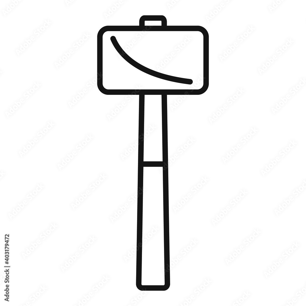 Sledge hammer icon. Outline sledge hammer vector icon for web design isolated on white background Sledge hammer icon. Outline sledge hammer vector icon for web design isolated on white background