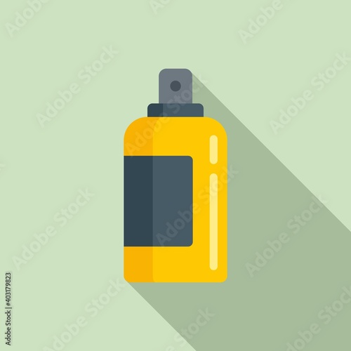 Manicurist polish spray icon. Flat illustration of manicurist polish spray vector icon for web design