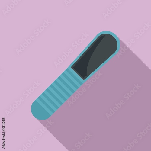 Manicurist sandpaper icon. Flat illustration of manicurist sandpaper vector icon for web design