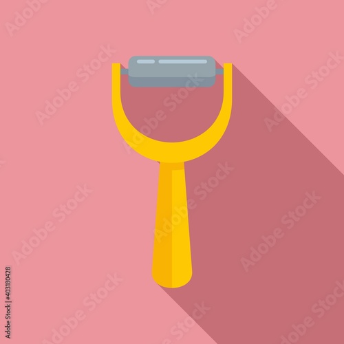 Manicurist handle tool icon. Flat illustration of manicurist handle tool vector icon for web design