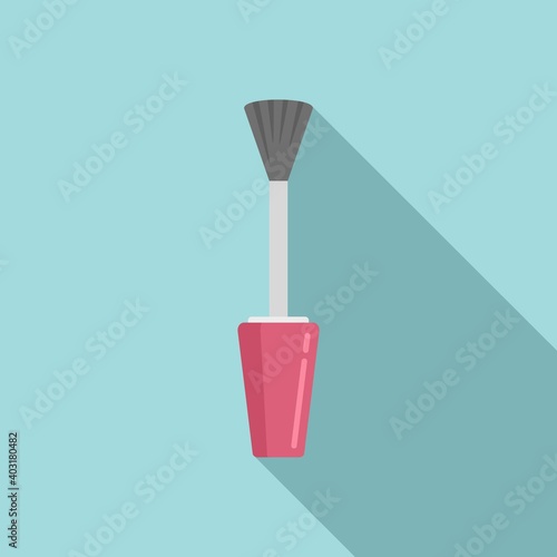 Manicurist brush icon. Flat illustration of manicurist brush vector icon for web design