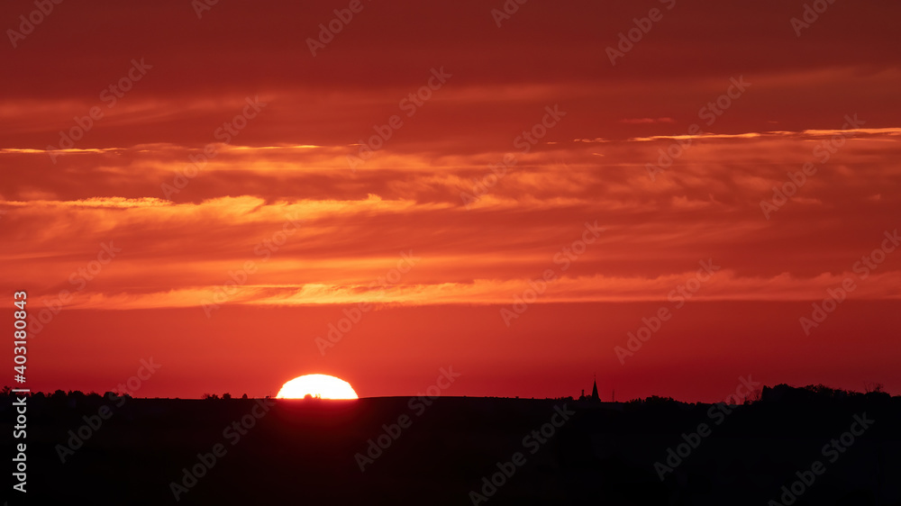 sunrise and church steeple sunrise and church steeple