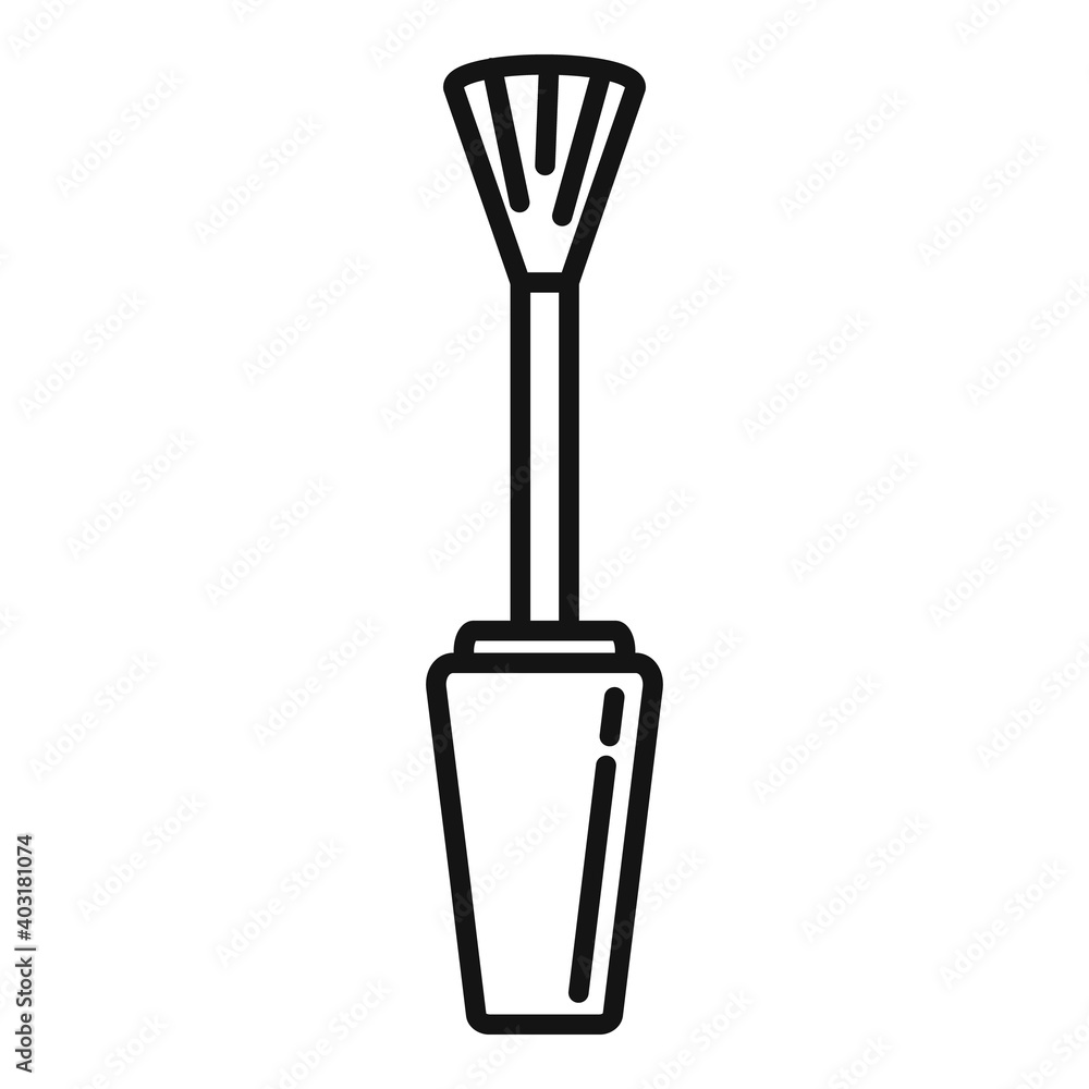 Manicurist brush icon. Outline manicurist brush vector icon for web design isolated on white background Manicurist brush icon. Outline manicurist brush vector icon for web design isolated on white background