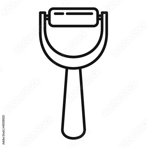 Manicurist handle tool icon. Outline manicurist handle tool vector icon for web design isolated on white background