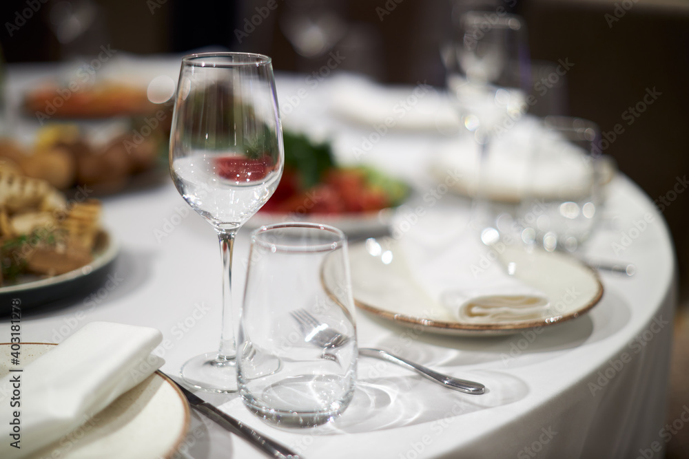 table setting for a dinner