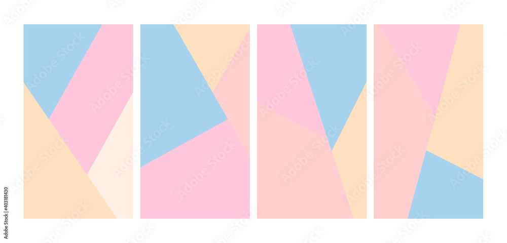 Set of Wallpaper with Pastel Color. Good Used for Social Media Stories, Wallpaper, Background, etc - EPS 10 Vector Set of Wallpaper with Pastel Color. Good Used for Social Media Stories, Wallpaper, Background, etc - EPS 10 Vector