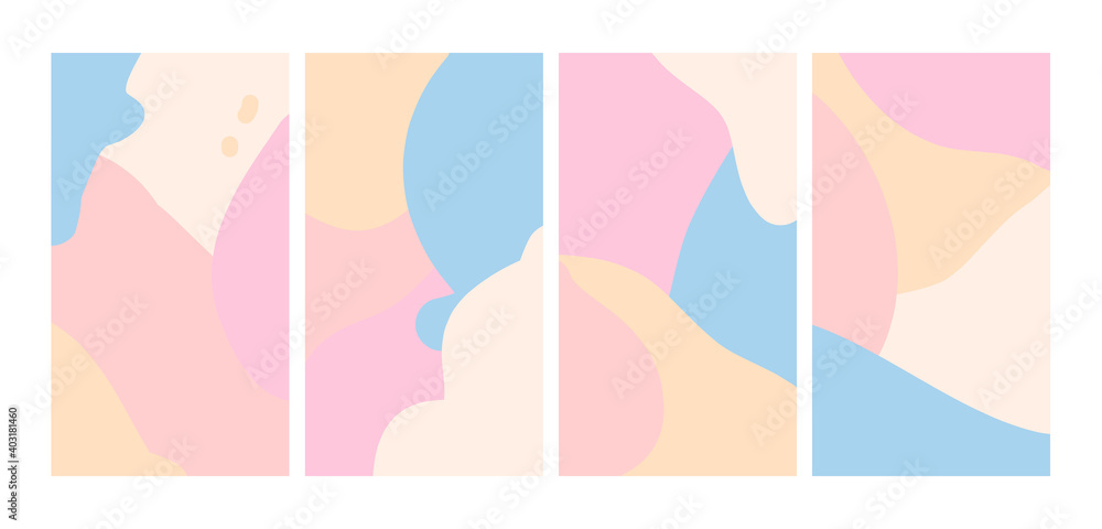 Set of Wallpaper with Pastel Color. Good Used for Social Media Stories, Wallpaper, Background, etc - EPS 10 Vector Set of Wallpaper with Pastel Color. Good Used for Social Media Stories, Wallpaper, Background, etc - EPS 10 Vector