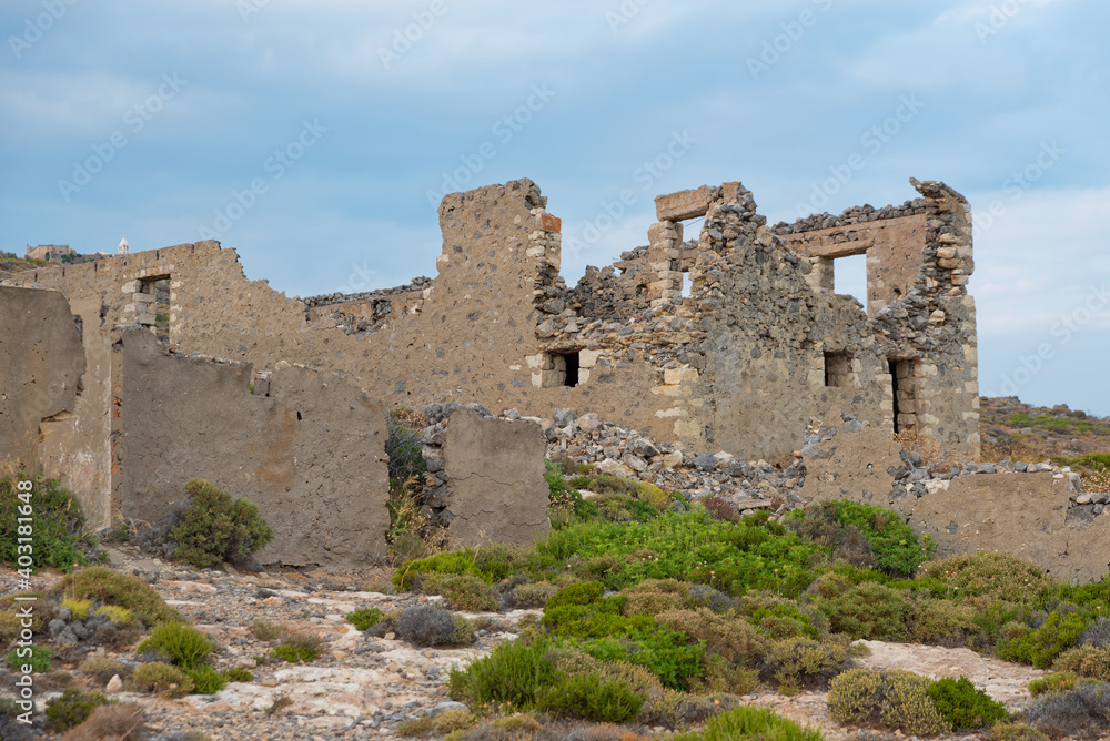Ruins in Kythera island