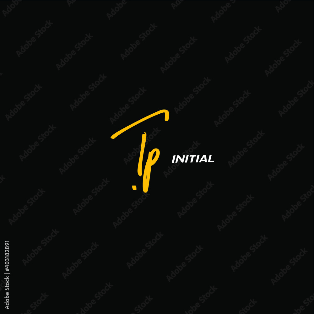 Initial TP beauty monogram and elegant logo design Initial TP beauty monogram and elegant logo design