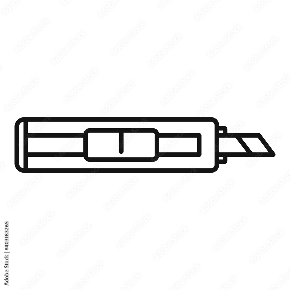 Cutter office icon. Outline cutter office vector icon for web design isolated on white background Cutter office icon. Outline cutter office vector icon for web design isolated on white background