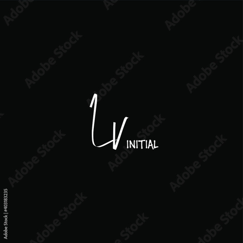 Initial ,  beauty monogram and elegant logo design